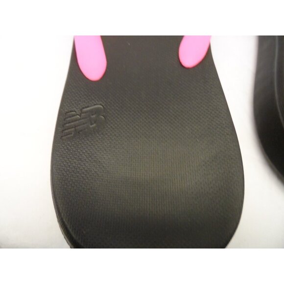 New Balance Men's Vibrant Thong Flip-Flops SUT24BP1 Black/Pink Size 13D - Picture 7 of 8